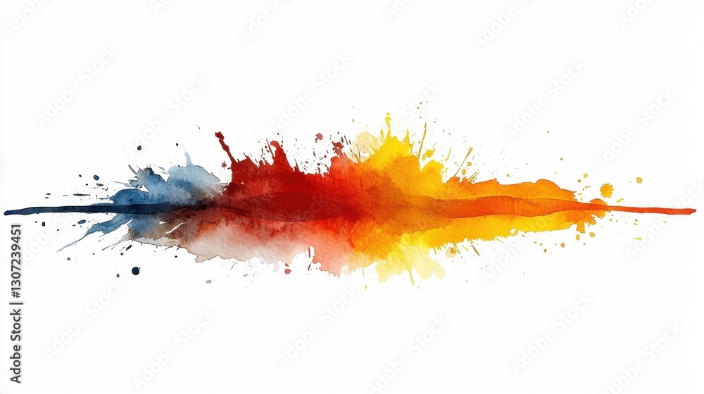 Abstract Watercolor Splatter Art Abstract Watercolor Splatter Art