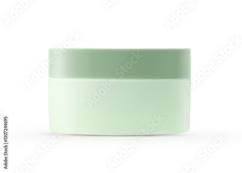 Blank Cosmetic Container for Cream, Powder isolated on White background
