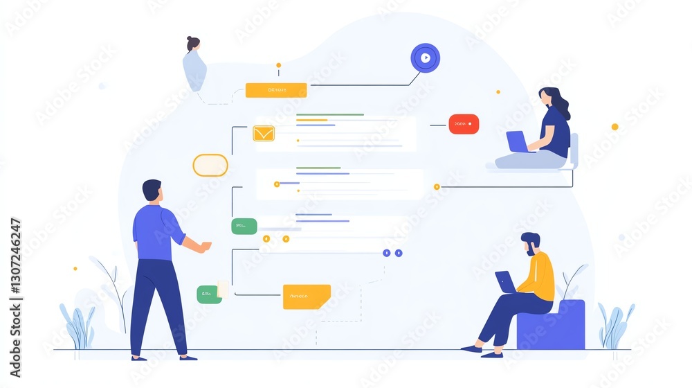 Team collaboration and brainstorming concept. Team collaboration and brainstorming concept.