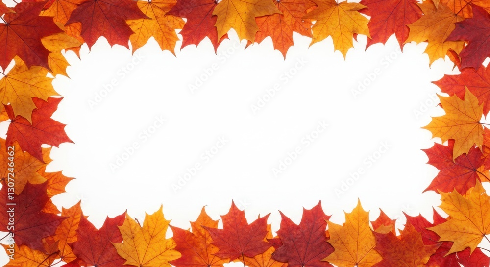Autumn Maple Leaf Border