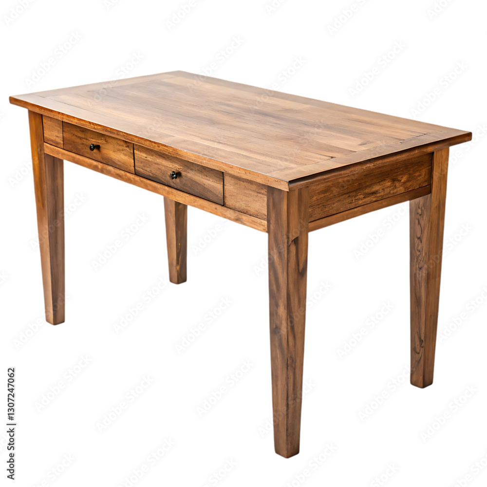 Solid Wood Desk: Rustic Writing Table Solid Wood Desk: Rustic Writing Table