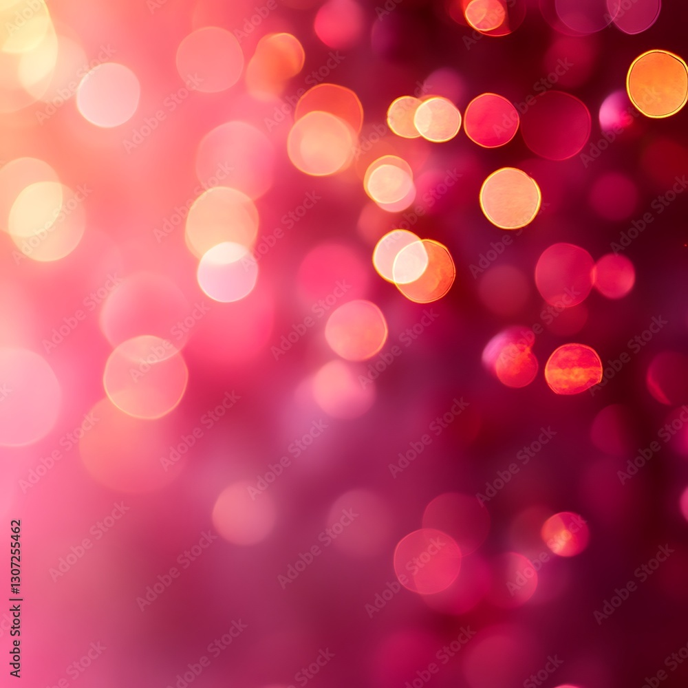 Pink Bokeh Lights Abstract Background Festive Sparkle Pink Bokeh Lights Abstract Background Festive Sparkle