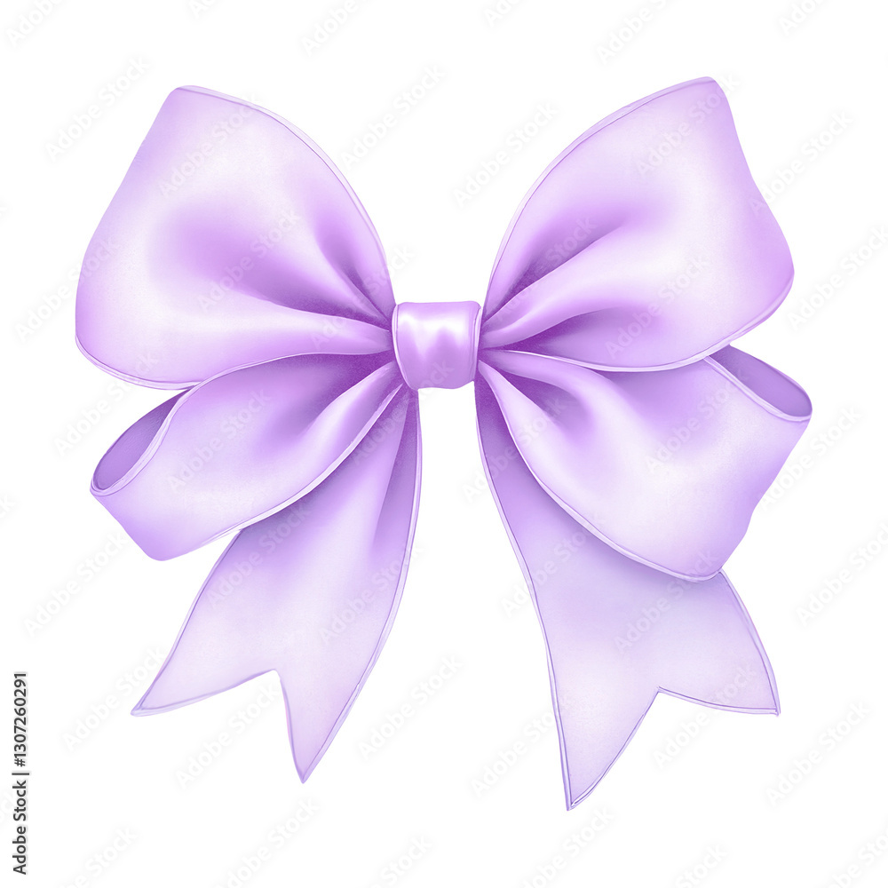Watercolor Ribbon Bow Illustration Watercolor Ribbon Bow Illustration