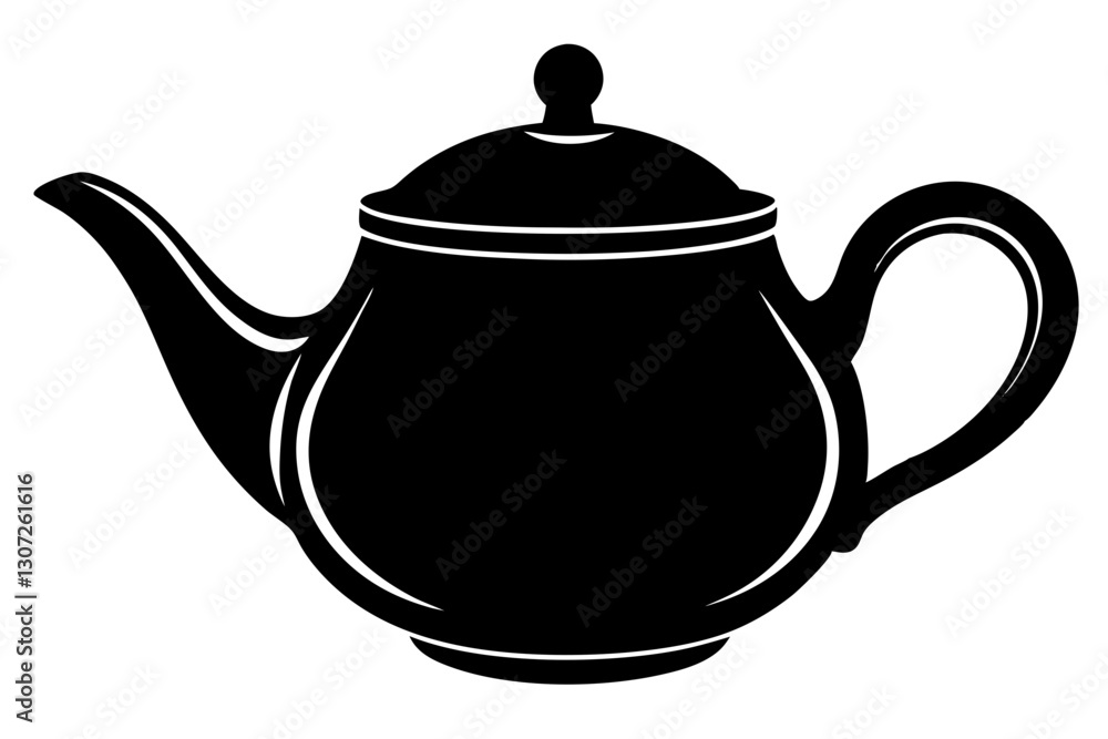 Teapot Silhouette – Vector Illustration for Kitchen and Tea-Themed Designs
Teapot Silhouette – Vector Illustration for Kitchen and Tea-Themed Designs