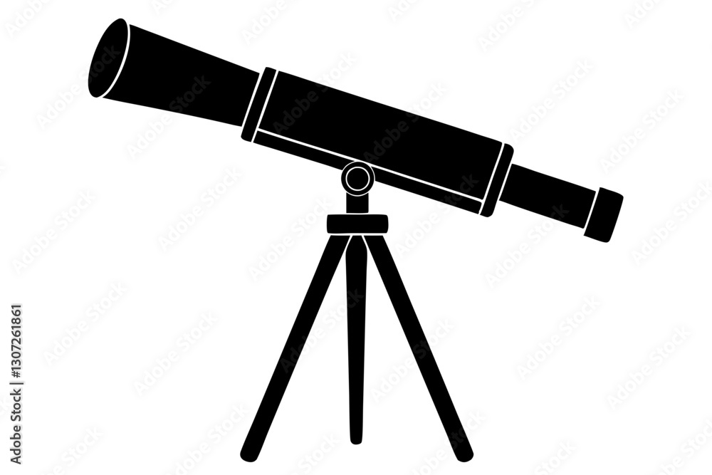 Telescope Silhouette – Vector Illustration for Astronomy and Science Themes
Telescope Silhouette – Vector Illustration for Astronomy and Science Themes