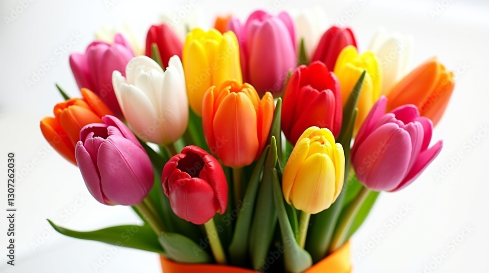 Fototapeta premium Colorful Tulip Bouquet