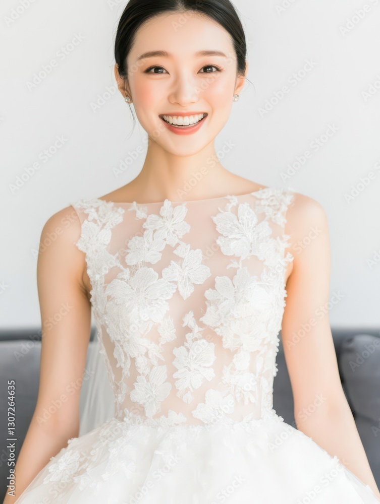 gorgeous smiling bride in a beautiful dress gorgeous smiling bride in a beautiful dress