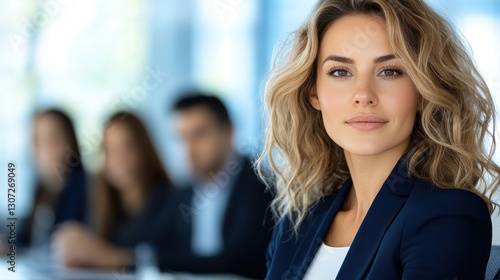 Stylish Female Executive In A Boardroom Meeting