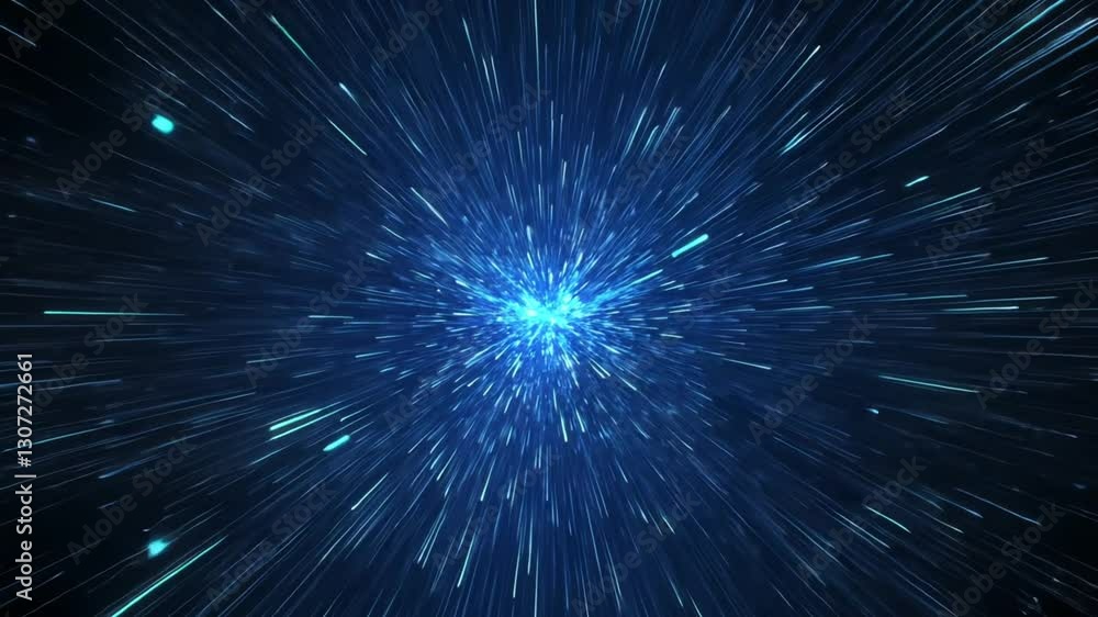 Hyperspace Journey: A Digital Artwork of Celestial Burst Hyperspace Journey: A Digital Artwork of Celestial Burst