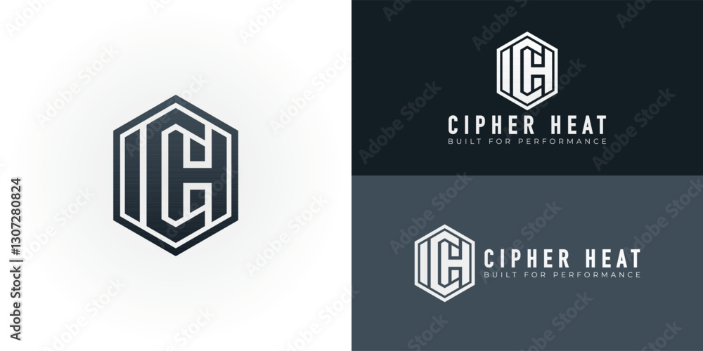 The dynamic logo design creatively integrates the initials CH into a stylized hexagonal shape, creating a unique symbol that evokes a sense of precision, strength, and industrial excellence. The dynamic logo design creatively integrates the initials CH into a stylized hexagonal shape, creating a unique symbol that evokes a sense of precision, strength, and industrial excellence.