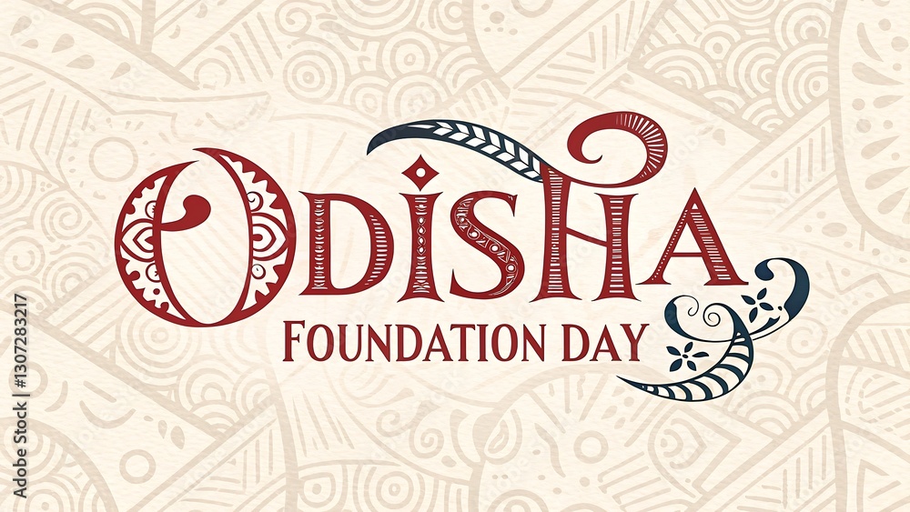 Obraz premium Odisha Foundation Day Scenic Art. Odisha Foundation Day Poster, Odisha Foundation Day Banner, Post. 