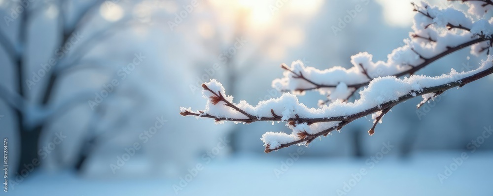 Delicate tree branches in a frosty white environment, branch, snowflake, fragile Delicate tree branches in a frosty white environment, branch, snowflake, fragile