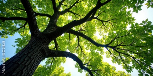 Large tree branches stretch out in different directions, nature, organic, abstract