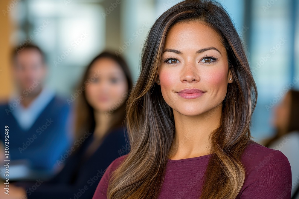 Fototapeta premium Professional Woman At A Meeting In A Modern Office
