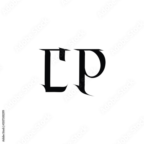 CP monogram logo design letter text name symbol monochrome logotype alphabet character simple logo