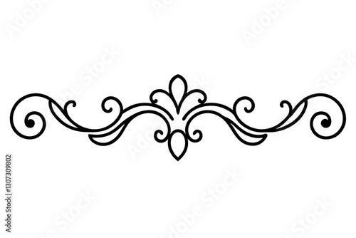 "Victorian Style Baroque Element for Architectural Design - Vector Illustration"

