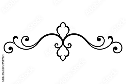 "Victorian Style Baroque Element for Architectural Design - Vector Illustration"


