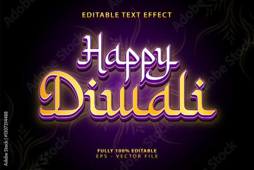 Diwali Festival Editable Text Effect – Gold Luxury Typography