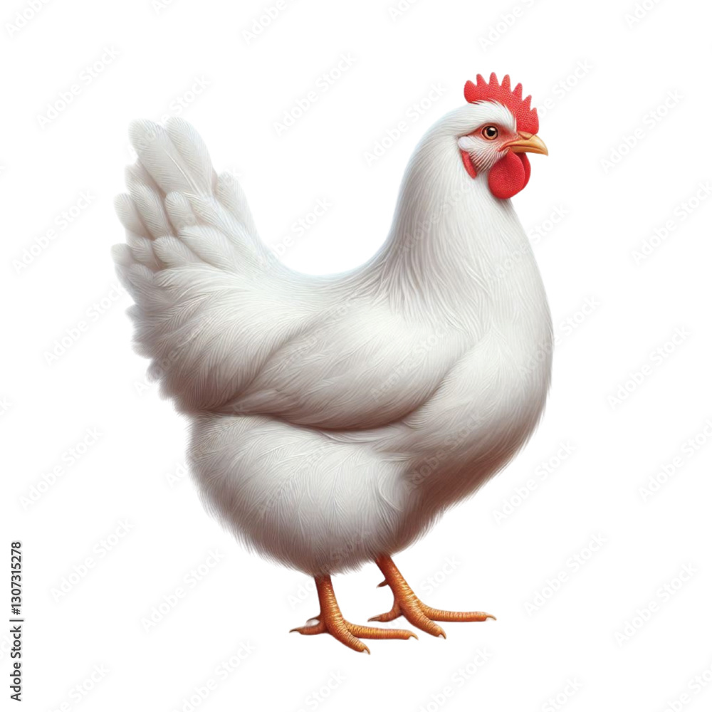 Fototapeta premium chicken isolated on white