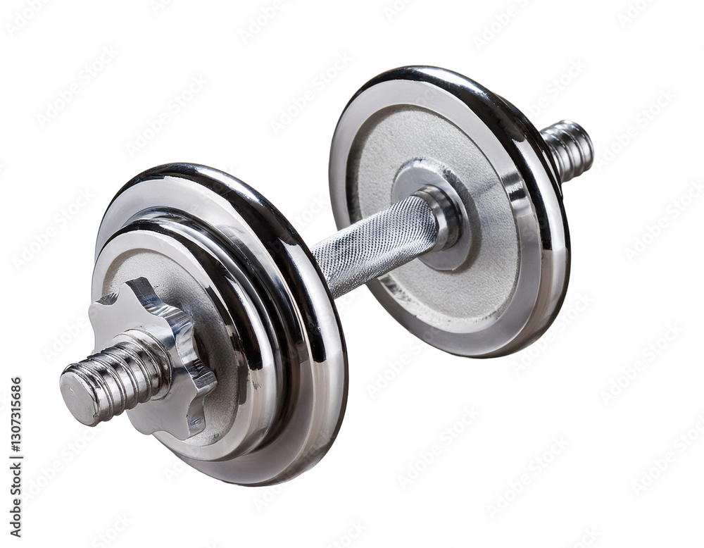 Metal dumbbell isolated on transparent background Metal dumbbell isolated on transparent background