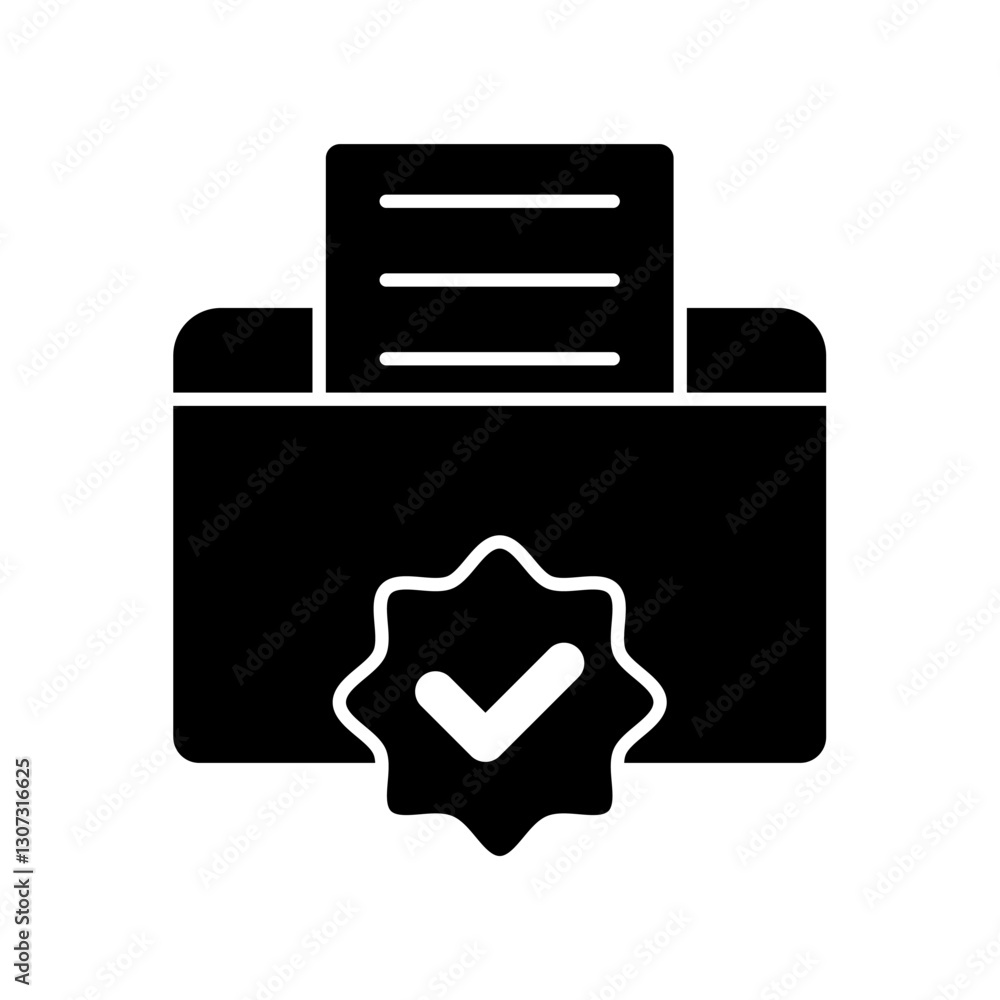 Icon a official letter, isolated against a clean background. Icon a official letter, isolated against a clean background.