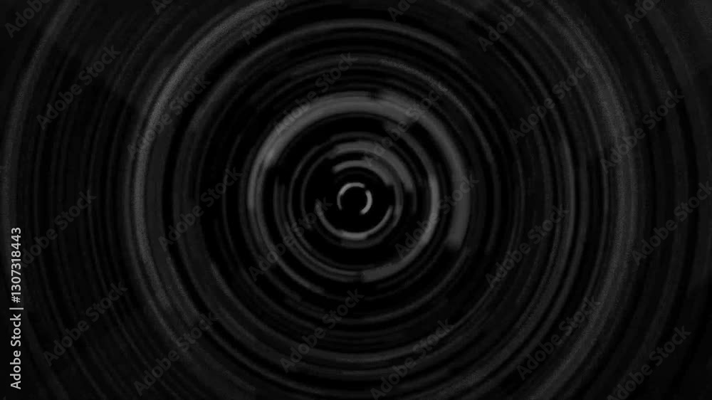 Concentric abstract circle designs move towards viewer for tunnel effect. Concentric abstract circle designs move towards viewer for tunnel effect.