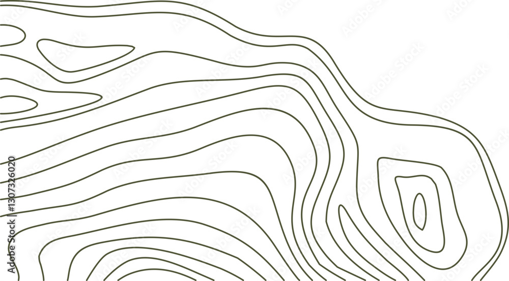 Fototapeta premium Topographic Line Corner