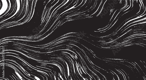 Vector brush sroke texture. Distressed uneven grunge background. Abstract distressed vector illustration. Overlay over any design to create interesting effect and depth. Black isolated on white. EPS10