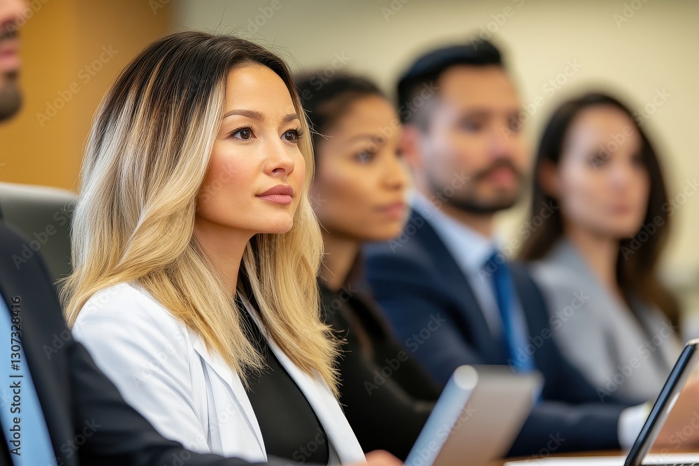 Diverse Team Engaged In A Brainstorming Session