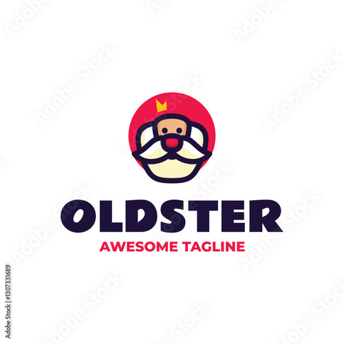 Oldster Simple Mascot Logo