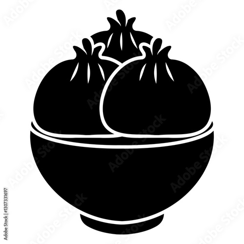 dumplings logo icon vector