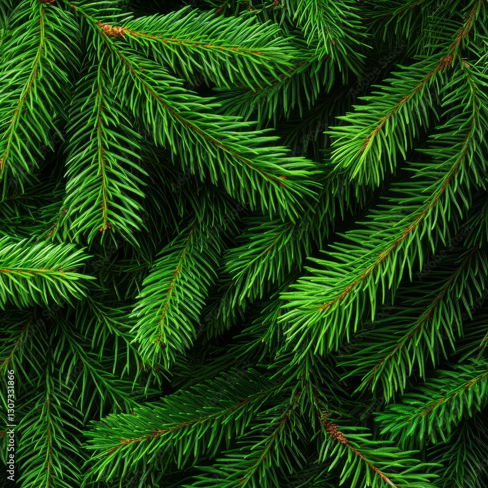 Lush Evergreen Branches Background - A close-up shot of vibrant green evergreen branches, perfect for holiday or nature-themed designs. Lush Evergreen Branches Background - A close-up shot of vibrant green evergreen branches, perfect for holiday or nature-themed designs.