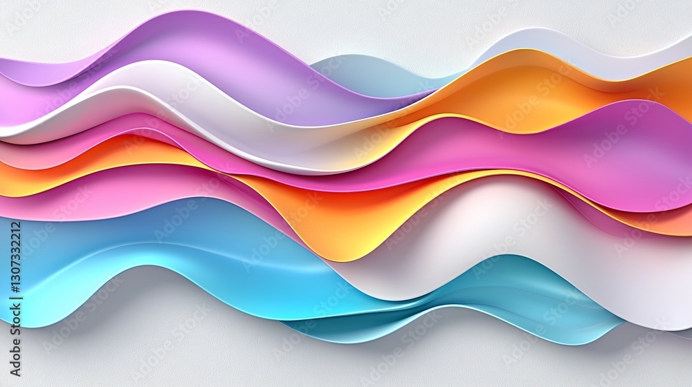 Colorful wavy abstract background design Colorful wavy abstract background design
