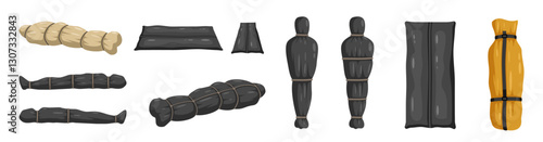 Body bag coverage for die human set icon