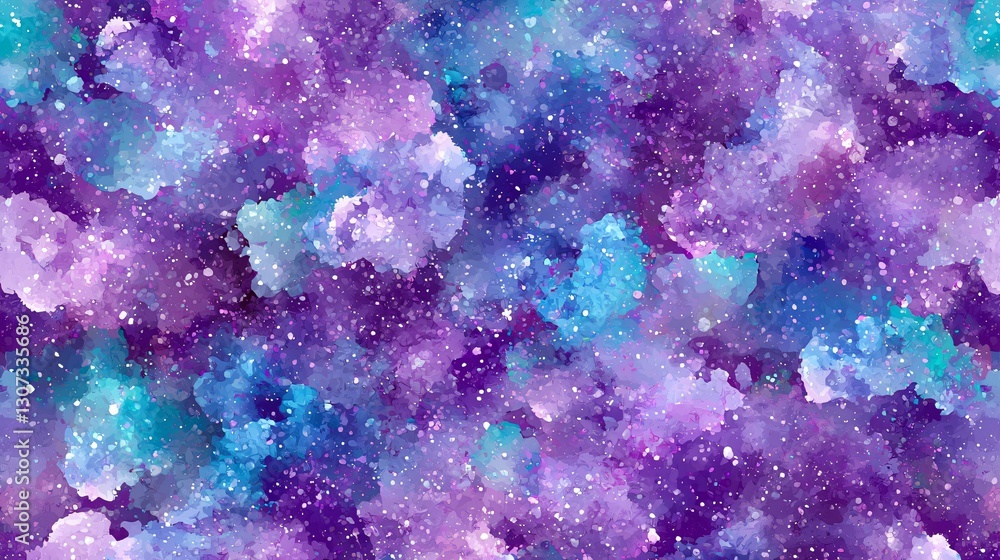 Cosmic nebula watercolor texture background Cosmic nebula watercolor texture background