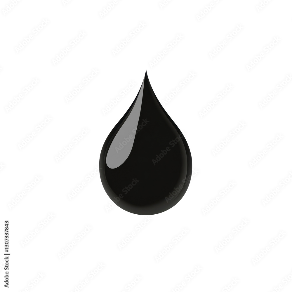 The black droplet icon is shown with a glossy, smooth finish on a transparent background, which is ideal for digital projects and graphics The black droplet icon is shown with a glossy, smooth finish on a transparent background, which is ideal for digital projects and graphics