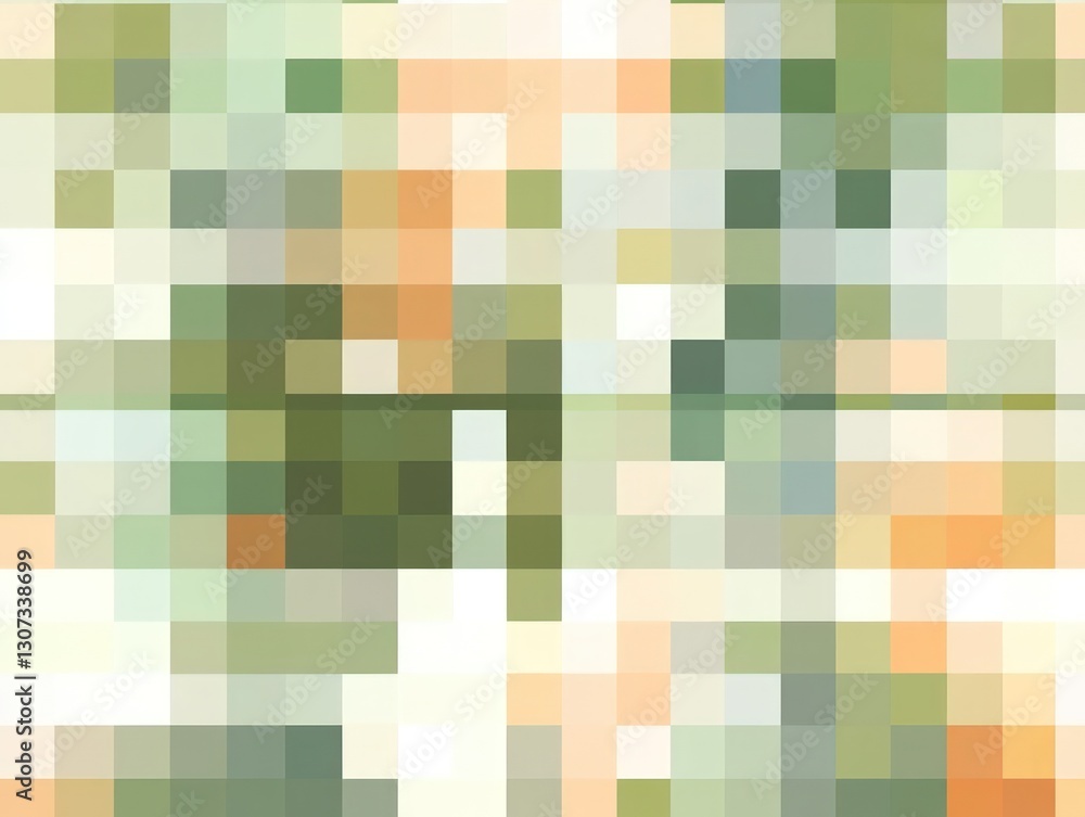 Abstract Mosaic Pattern With Squares and Soft Pastel Colors Abstract Mosaic Pattern With Squares and Soft Pastel Colors