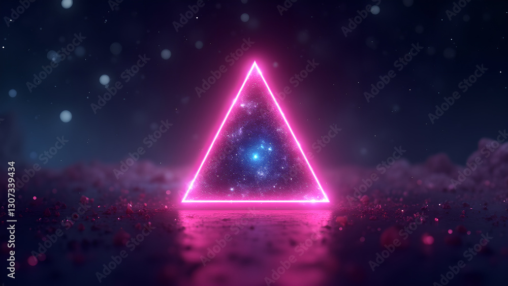 Neon Triangle Portal to Another Dimension Neon Triangle Portal to Another Dimension