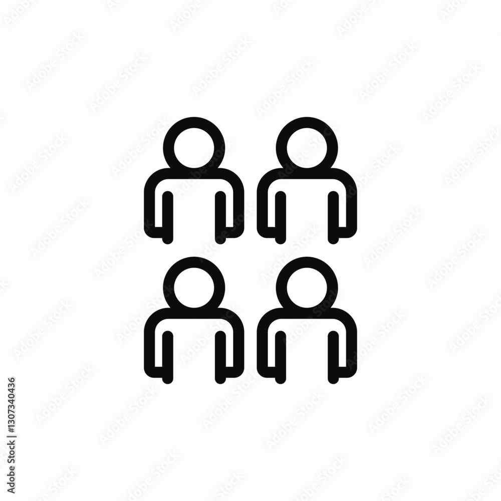 Team hierarchy organization icon vector sign Team hierarchy organization icon vector sign