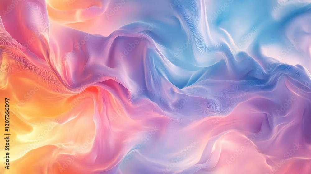 Obraz premium A luxurious, flowing abstract gradient with ultra-smooth transitions
