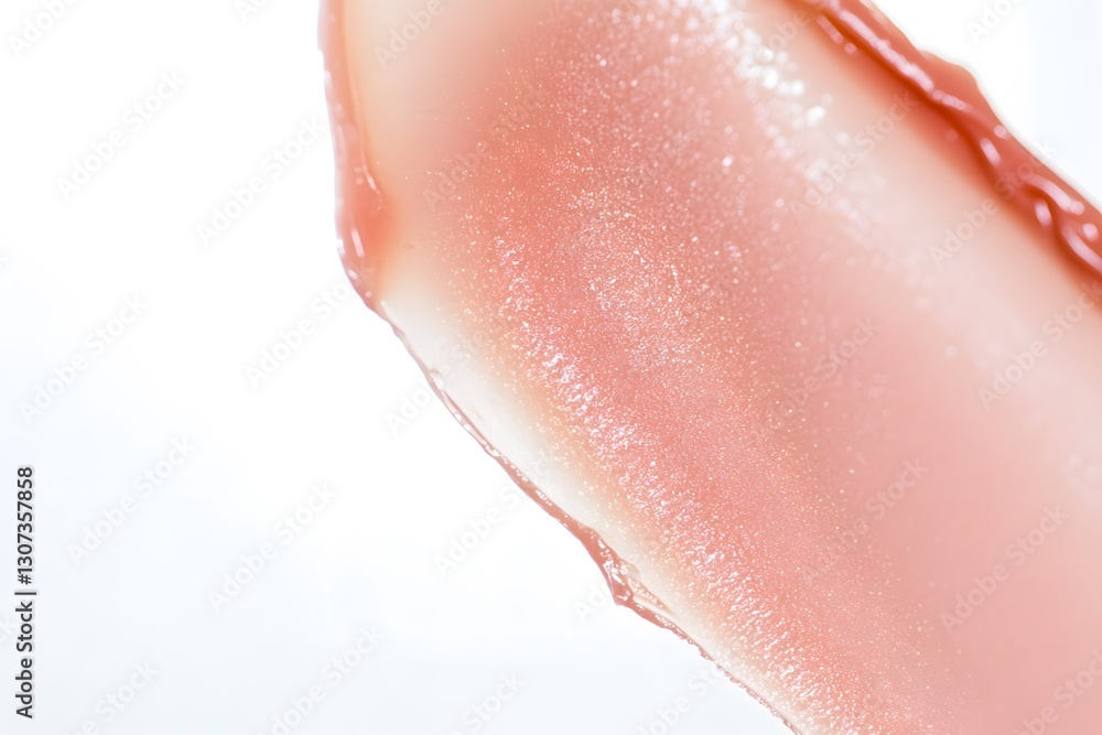 Fototapeta premium Satin Lipstick Tube on White Background