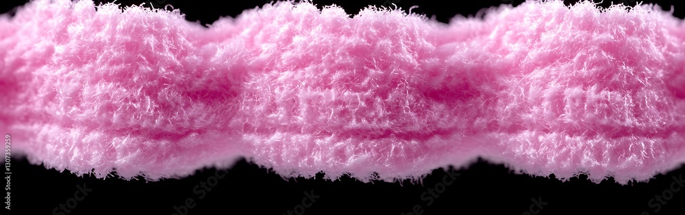 Close-up view of a soft, fuzzy pink textile material on black background Close-up view of a soft, fuzzy pink textile material on black background