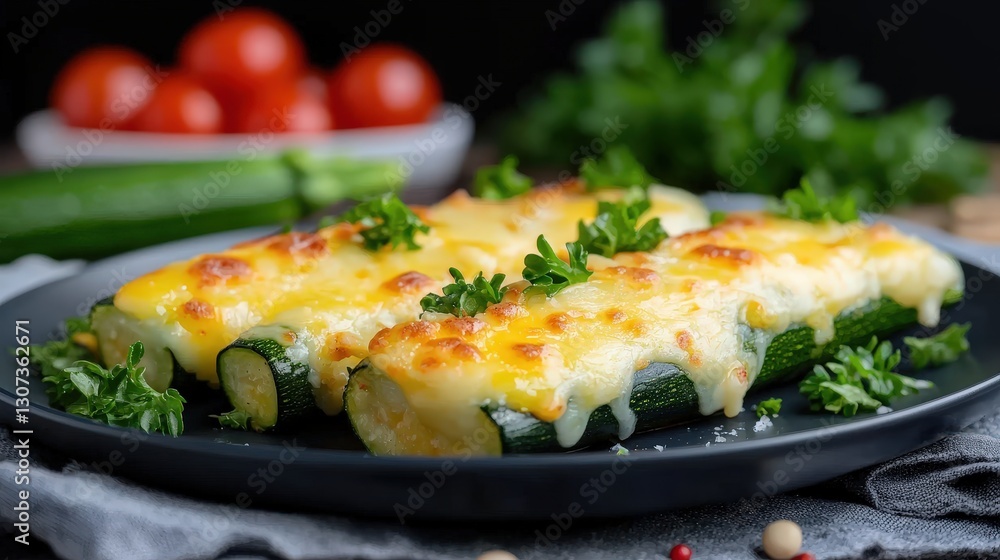 Baked Zucchini, Cheese, Dinner Baked Zucchini, Cheese, Dinner