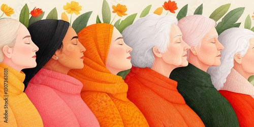 a group of diverse women st...