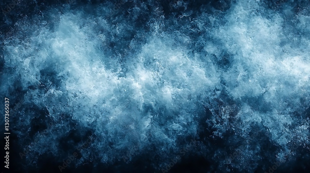 Fototapeta premium Abstract Blue and White Texture Background with Dynamic, Cloud-like Patterns