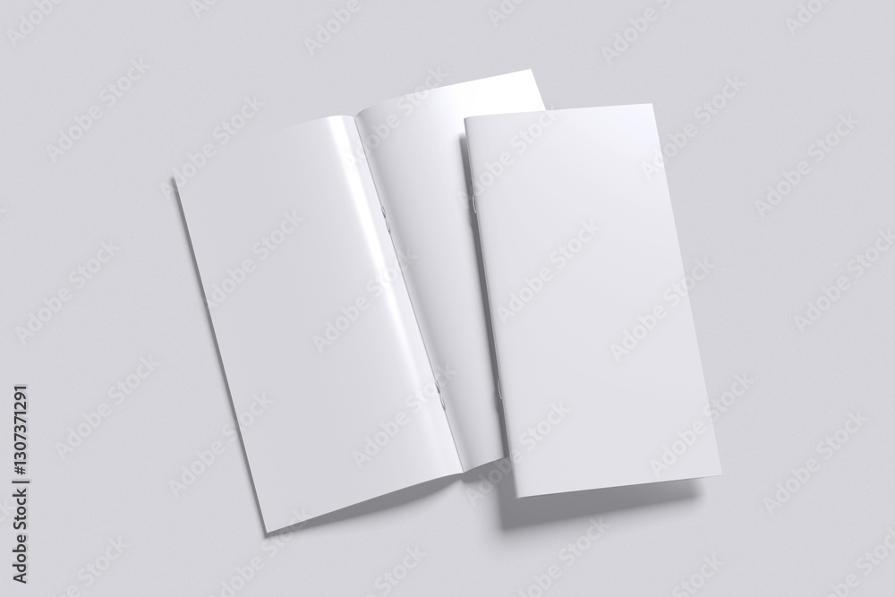 DL Bifold Brochure clean with grey background color for mockup template DL Bifold Brochure clean with grey background color for mockup template