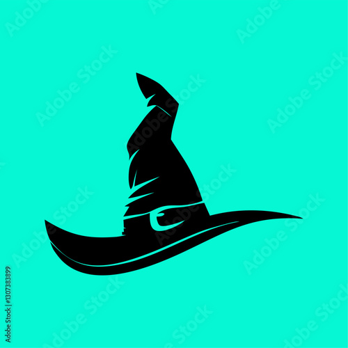 Witch Hat Silhouette Vector – Halloween Magic Symbol