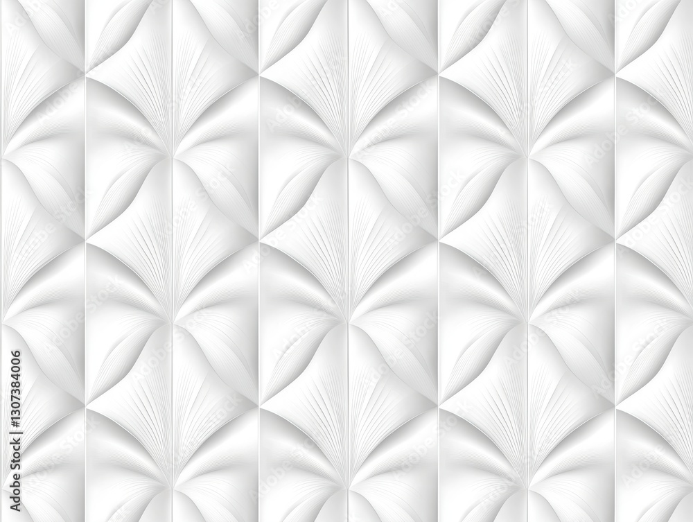Fototapeta premium Seamless silver and white Deco linework forming a sophisticated, minimalist geometric pattern