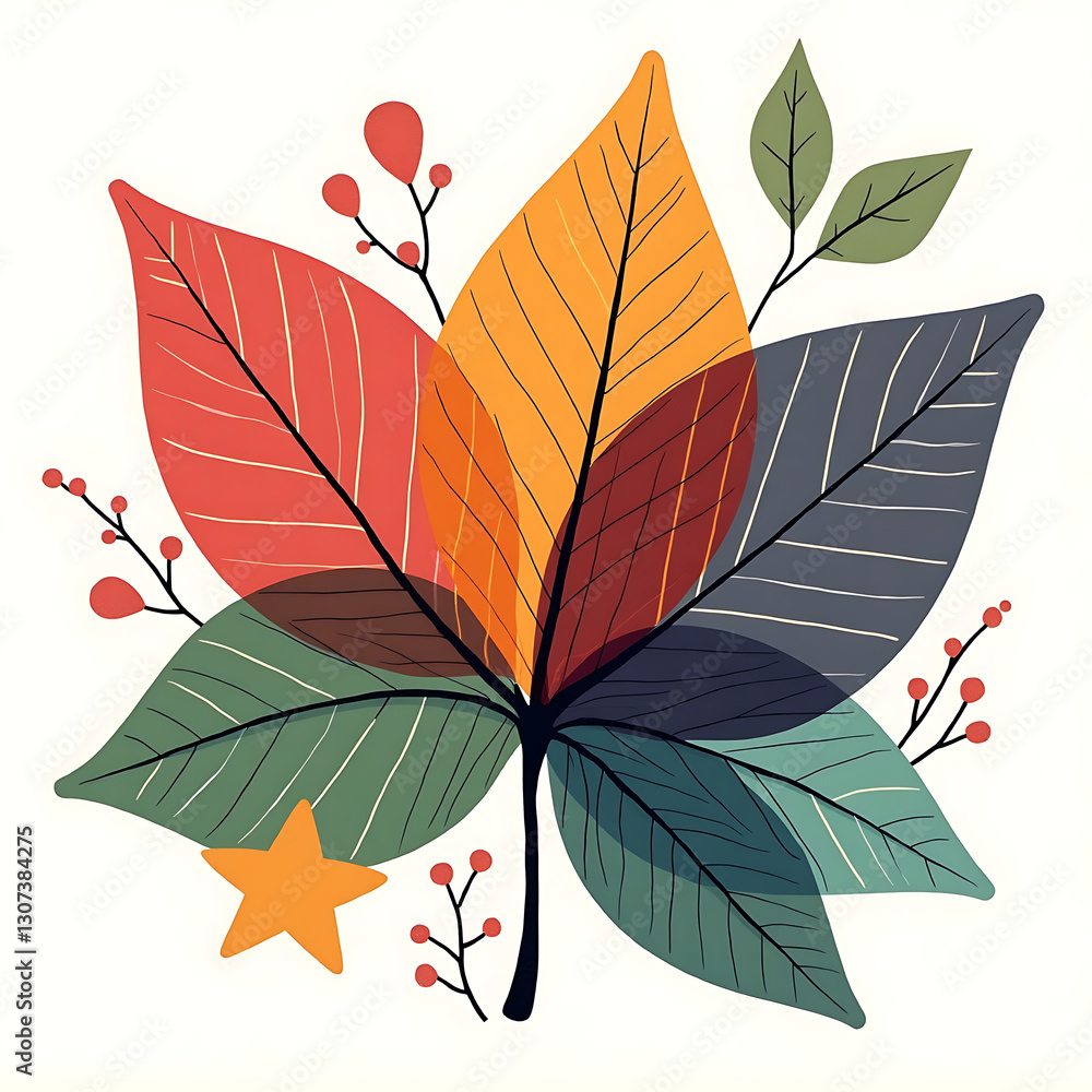autumn leaves vector illustration autumn leaves vector illustration