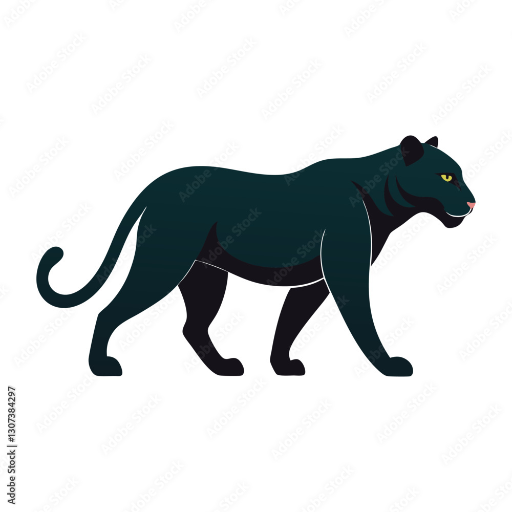 Obraz premium vector illustration of a leopard